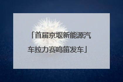 首届京堰新能源汽车拉力赛鸣笛发车