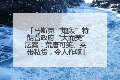 马斯克“炮轰”特朗普政府“大而美”法案：荒唐可笑、夹带私货，令人作呕