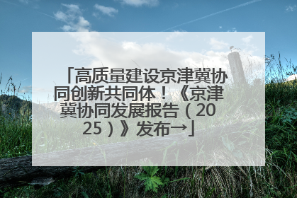 高质量建设京津冀协同创新共同体！《京津冀协同发展报告（2025）》发布→