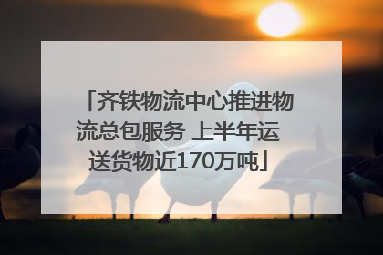 齐铁物流中心推进物流总包服务 上半年运送货物近170万吨