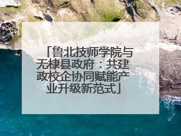 鲁北技师学院与无棣县政府：共建政校企协同赋能产业升级新范式