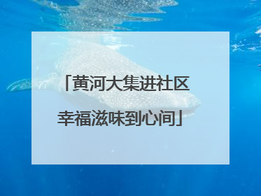 黄河大集进社区 幸福滋味到心间