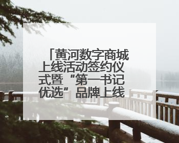 黄河数字商城上线活动签约仪式暨“第一书记优选”品牌上线活动在天桥区举行