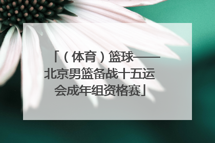 （体育）篮球——北京男篮备战十五运会成年组资格赛