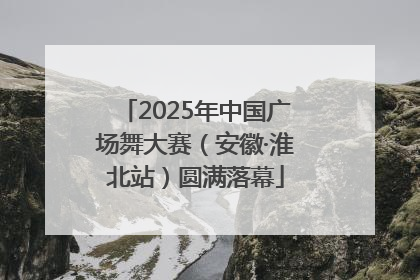 2025年中国广场舞大赛（安徽·淮北站）圆满落幕