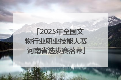 2025年全国文物行业职业技能大赛河南省选拔赛落幕