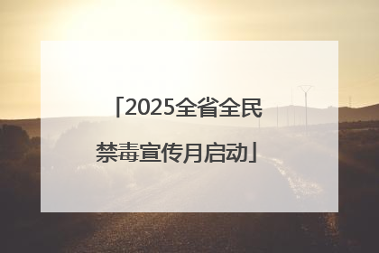 2025全省全民禁毒宣传月启动