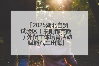 2025湖北自贸试验区（襄阳都市圈）外贸主体培育活动赋能汽车出海