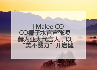 Malee COCO椰子水官宣张凌赫为亚太代言人，以“美不费力”开启健康生活好状态